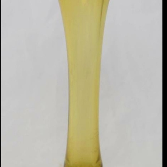 Art Glass Bud Vase Large Controlled Bubbles Ground Base Vintage - Picture 3 of 7